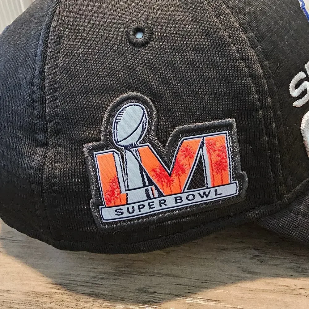 Los Angeles Rams Superbowl LVI Snapback Hat Cap NFL On Field Black New Era